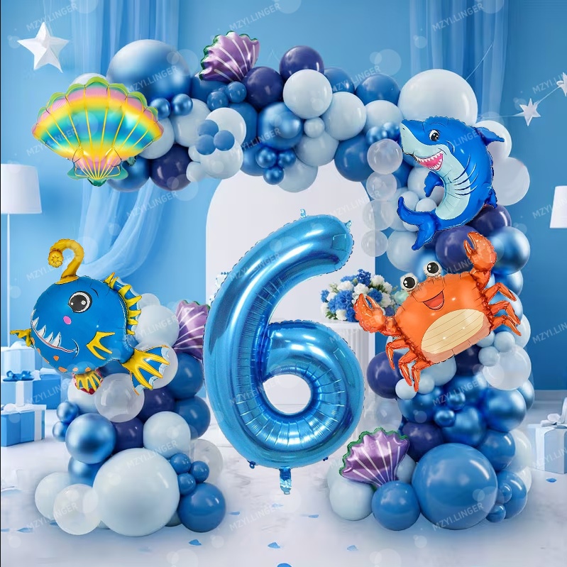 Water Balloon Set - Ocean themed decor balloon set 32inch