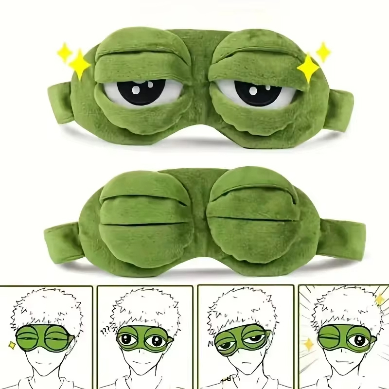 Soft Plush Doll - Frog shaped eye mask Party game