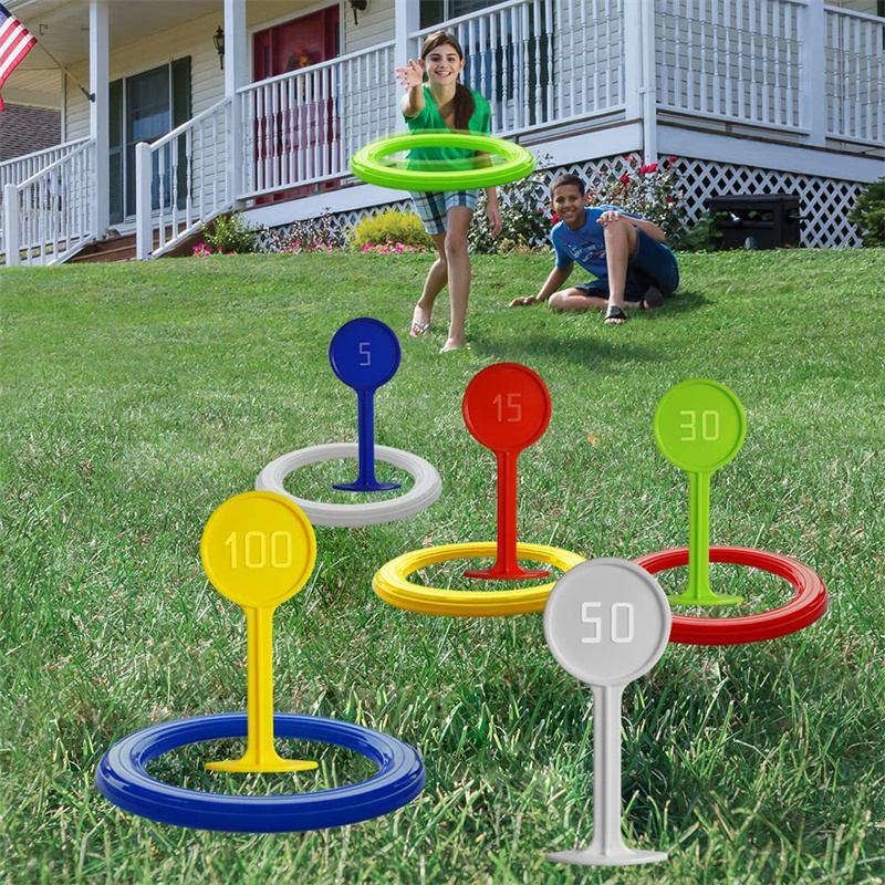 Kids Yard Toys - Plastic Ring Toss Game for Kids