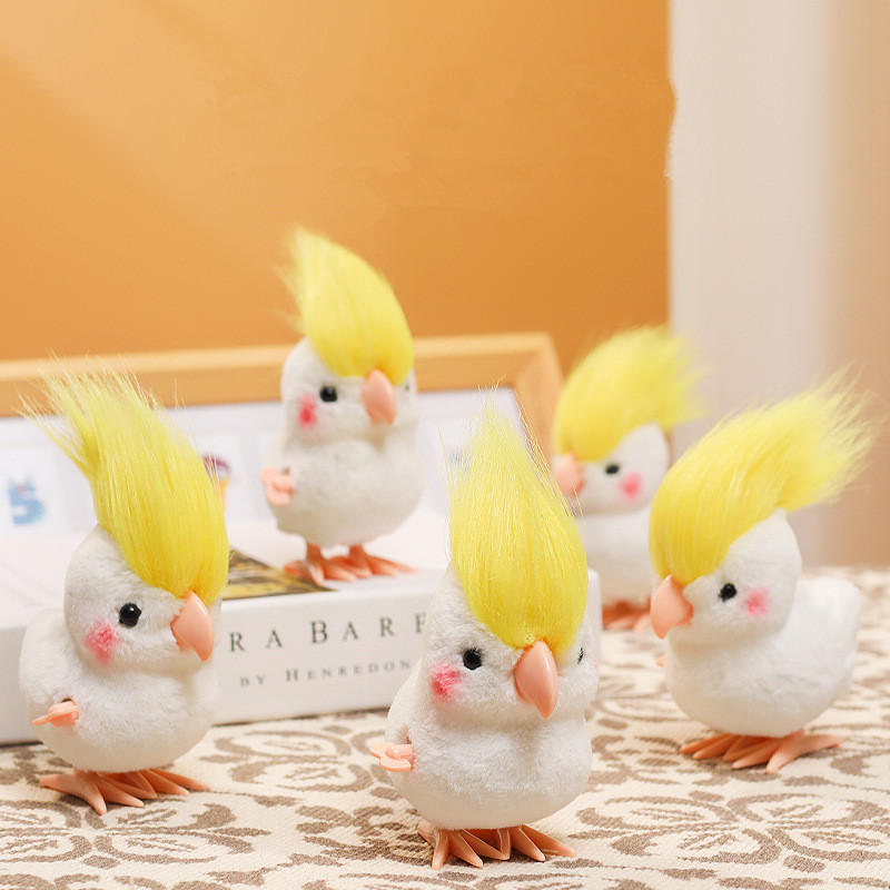 Soft Plush Doll - INS Kawaii Jumping Parrot Simulated Plush