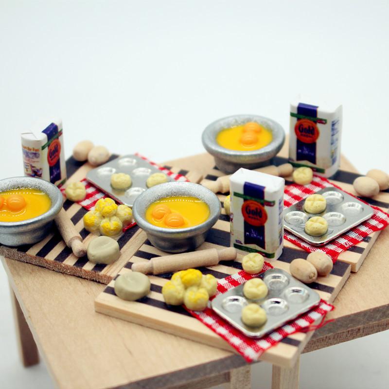 Kids Toys Play Egg - Dollhouse Food Toy Pastry Making Station