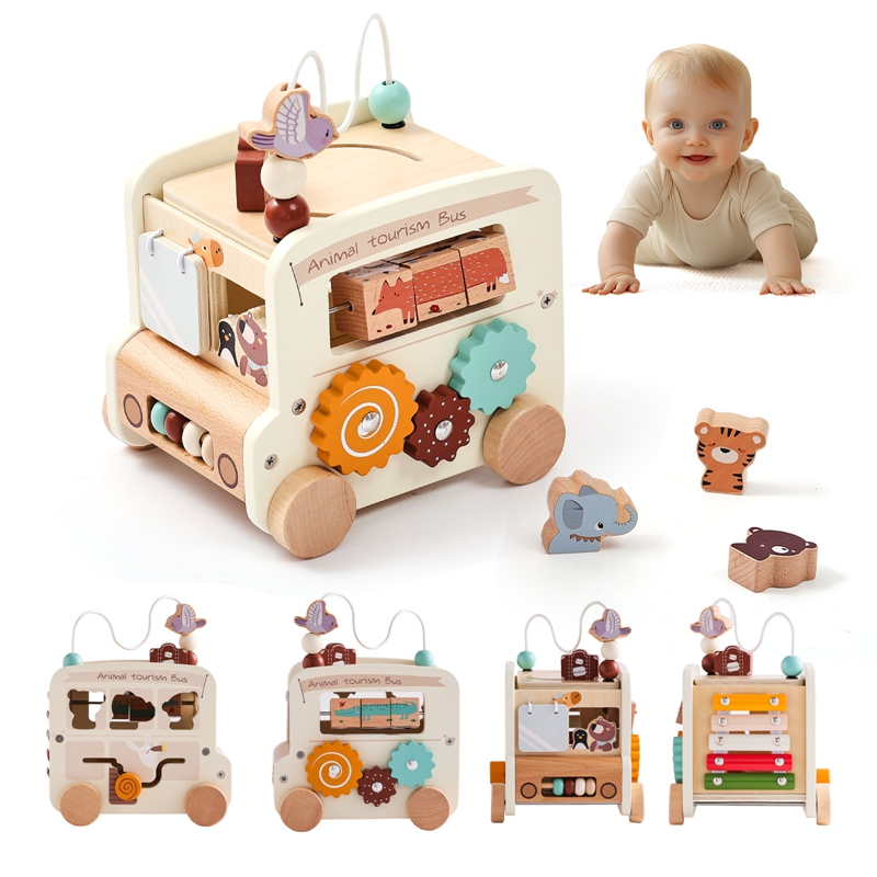 Kids Toys 2 Year Old - Montessori Wooden Children Toys Busy Toys