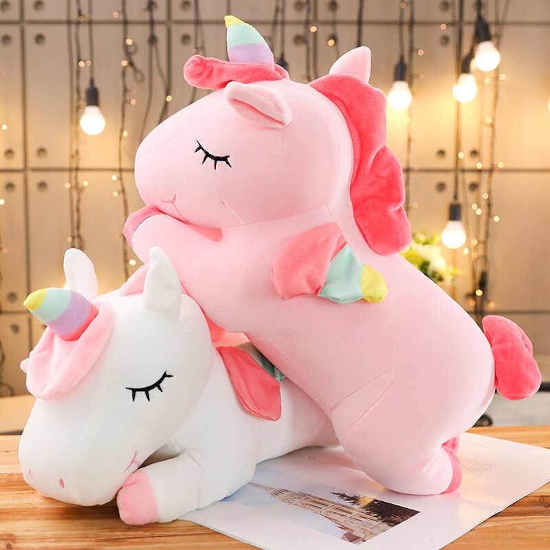 Unicorn Stuffed Toy - Kawaii Horse Plush 25/50cm Soft Stuffed