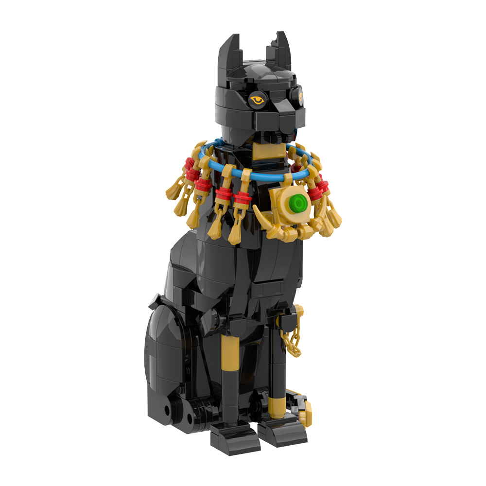 Kids Toys Egypt - MOC Egypt Cat Building Blocks Model