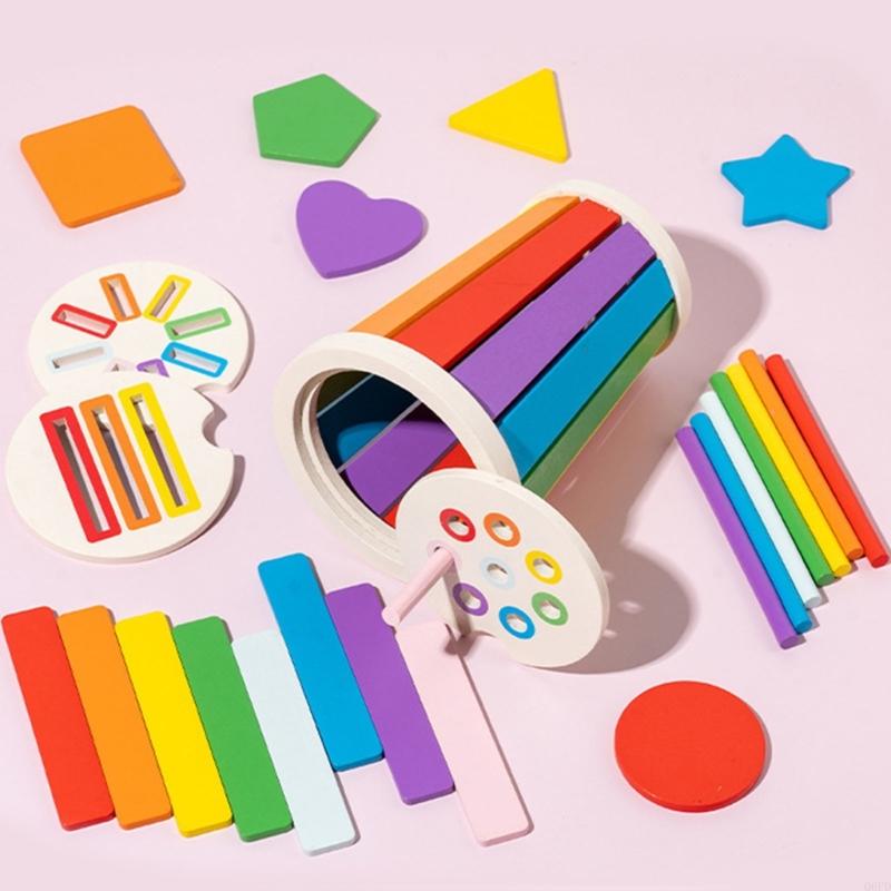 Kids Toys 2 Year Old - Educational Wooden Sorter Toy For Kids
