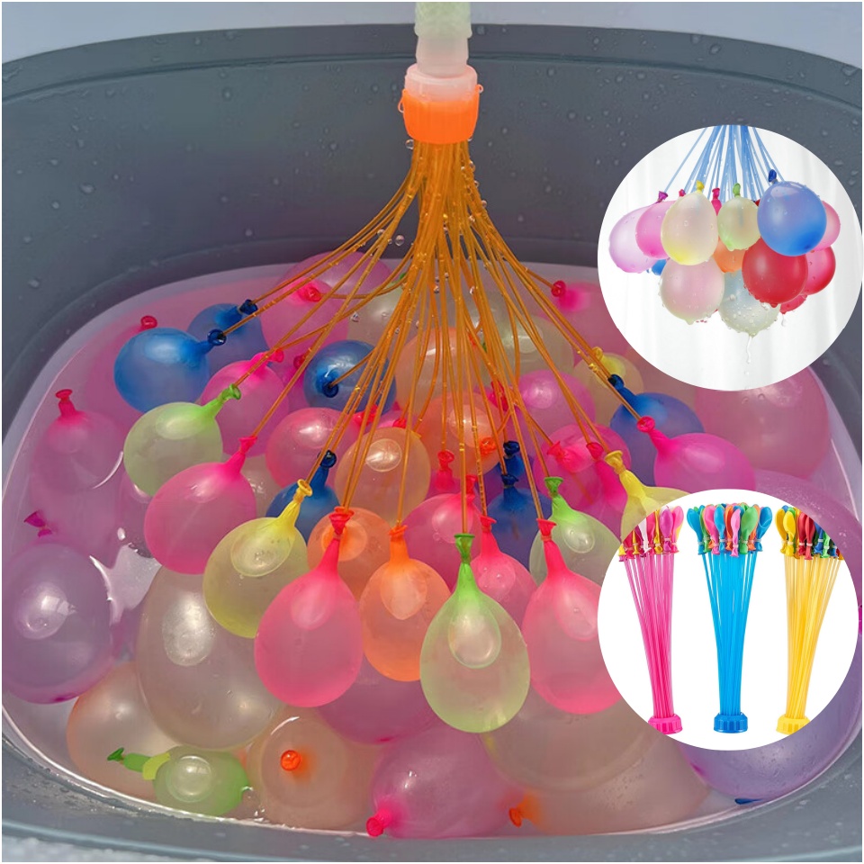 Water Balloon Set - Fast Water Filling Balloon Self-tying Summer