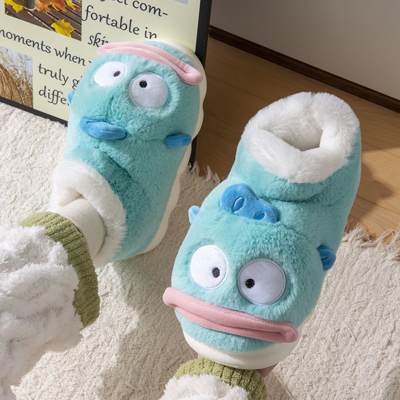 Soft Plush Doll - Cartoon Hangyodon Plush Slippers Sanrios Anime