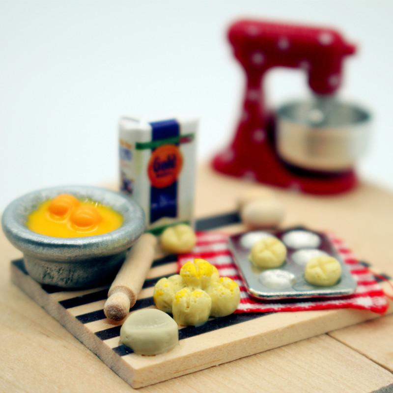 Kids Toys Play Egg - Dollhouse Food Toy Pastry Making Station