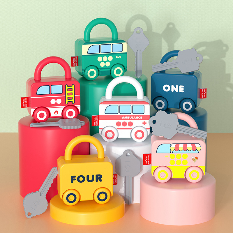 Kids Toys 2 Year Old - Baby Learning Lock with Key Car