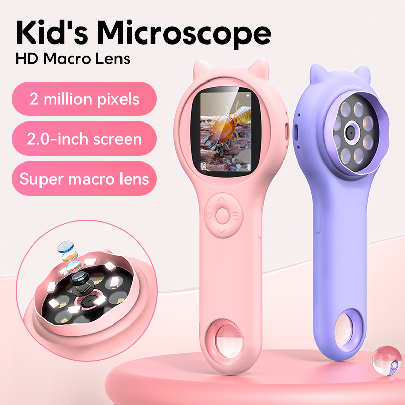 Toys For Kids Video - Mini Kids Optical Microscope With Photo