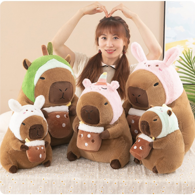 Unicorn Stuffed Toy - Capybara Plush Toy Simulation Capibara Cosplay
