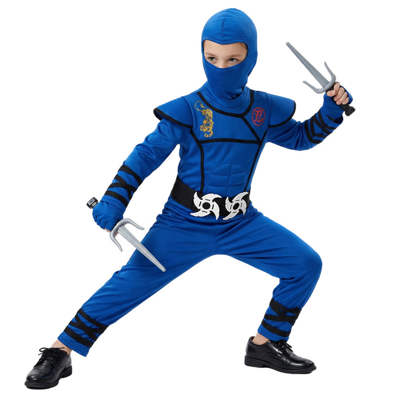 Black and Blue Ninja Costume f - Kids Toys Set 评论和价格