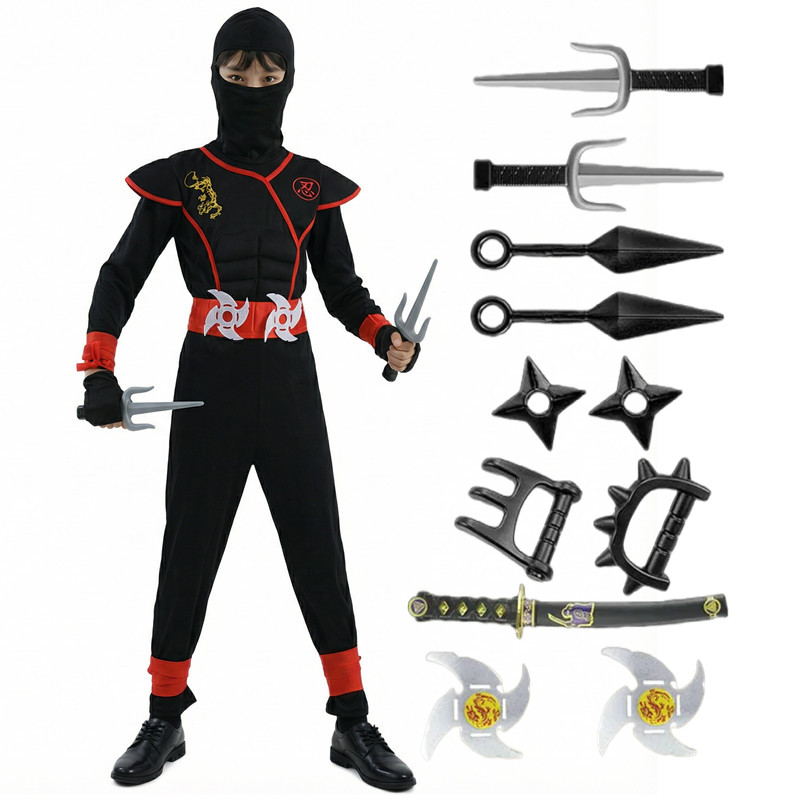 Black and Blue Ninja Costume f - Kids Toys Set 评论和价格