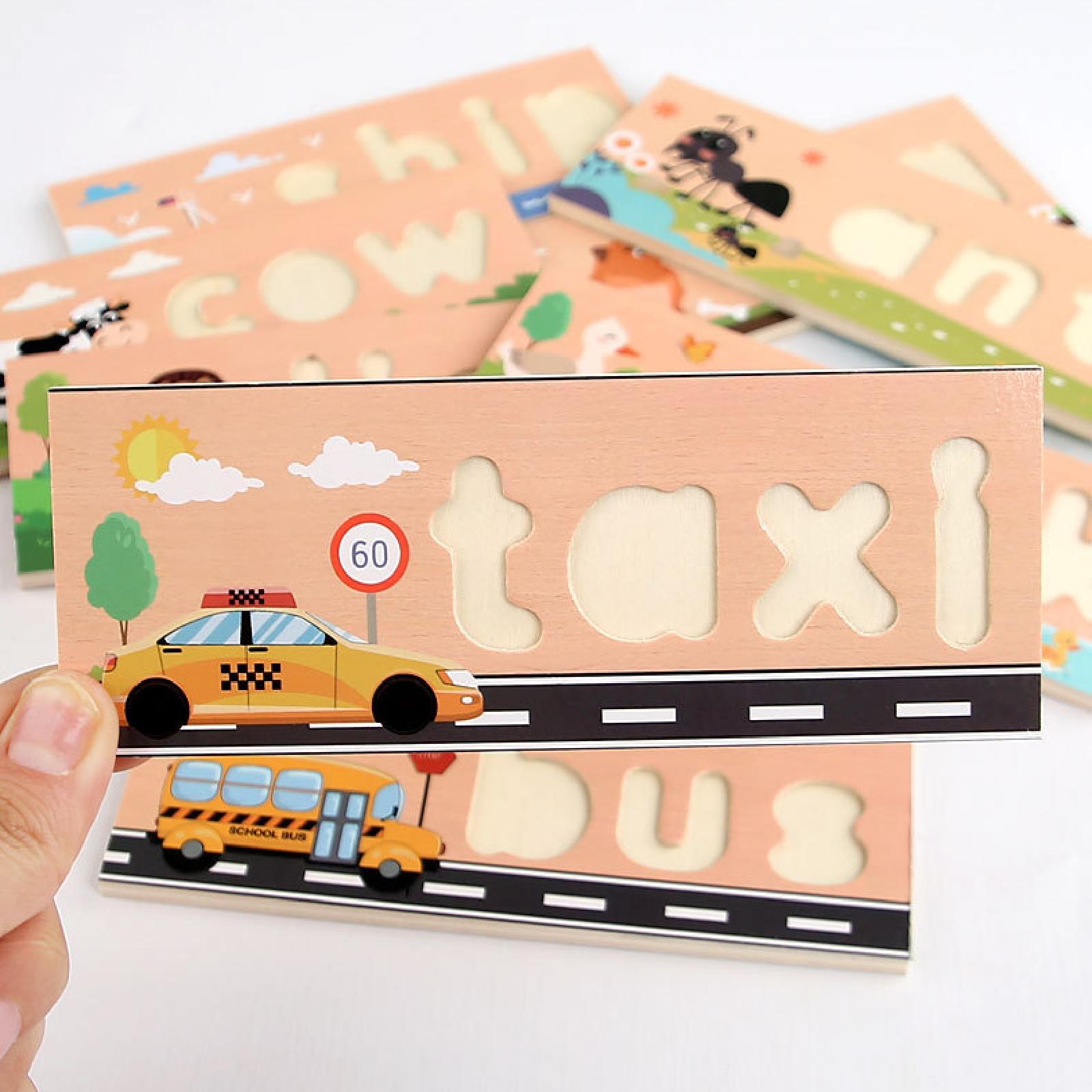 Wooden Spell Learning Toys wit - Kids Toys 2 Year Old 评论和价格