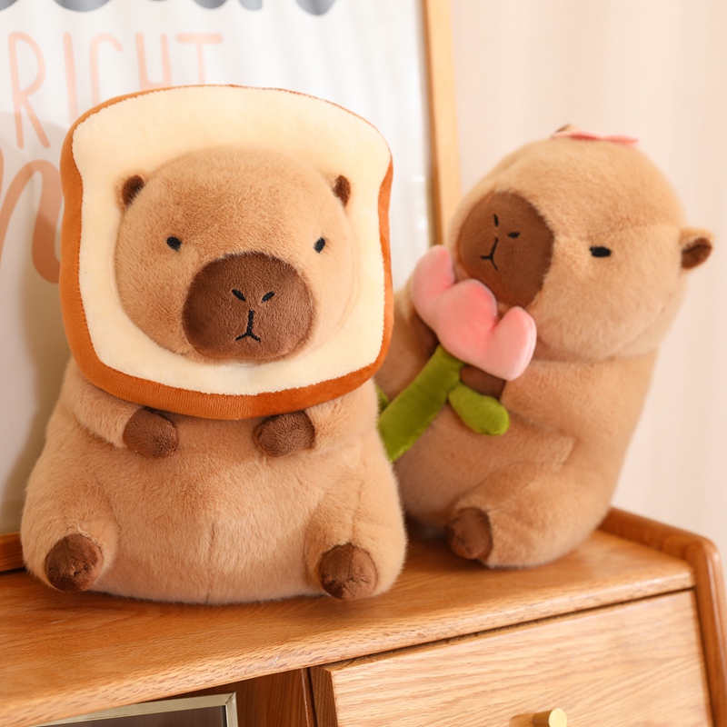 Lotus leaf Capybara Plush Toy  - Unicorn Stuffed Toy 评论和价格