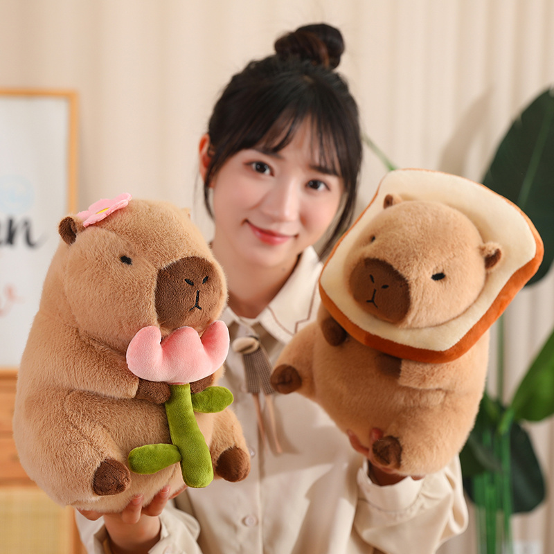 Lotus leaf Capybara Plush Toy  - Unicorn Stuffed Toy 评论和价格