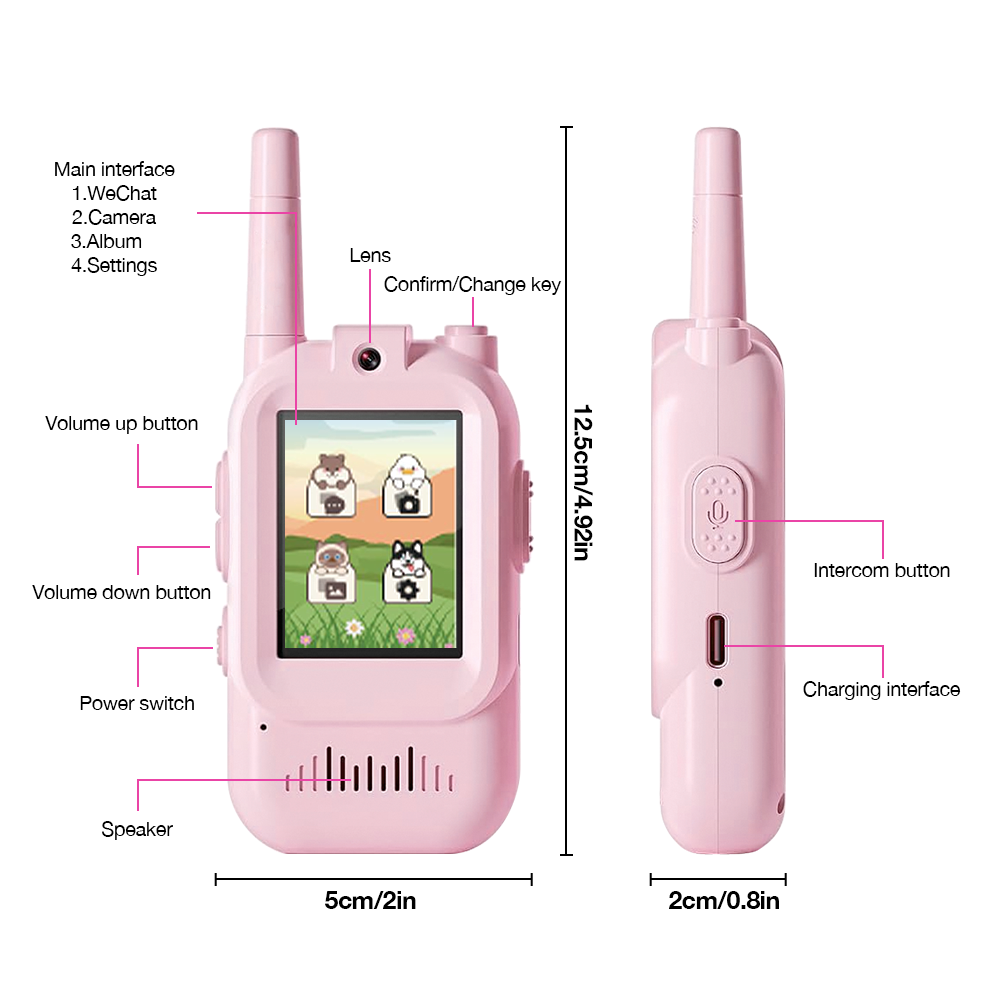 Kids Rechargeable Video Walkie - Toys For Kids Video 评论和价格
