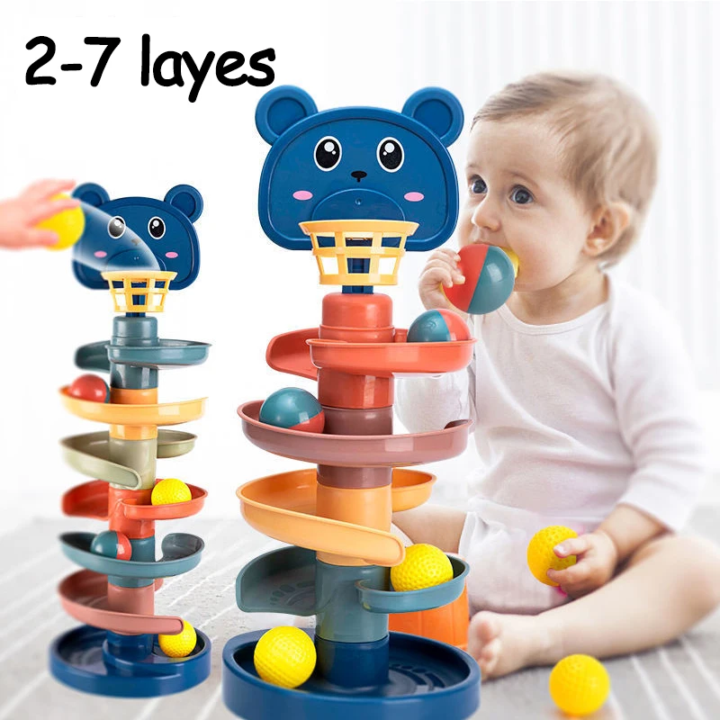 2-7 Layes Track Rolling Ball P - Kids Toys 2 Year Old 评论和价格