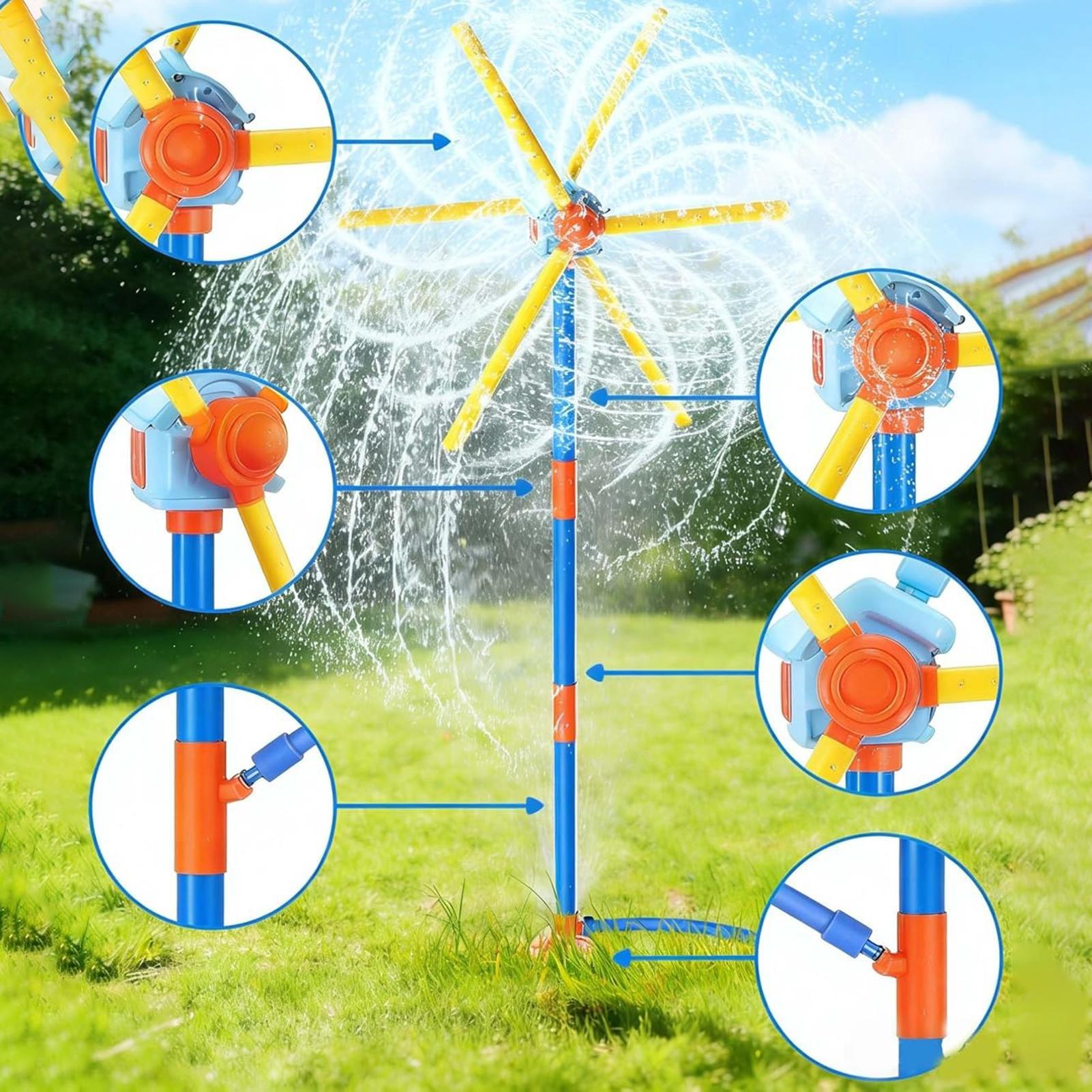 Kids Sprinkler Windmill Fun Sp - Kids Yard Toys 评论和价格
