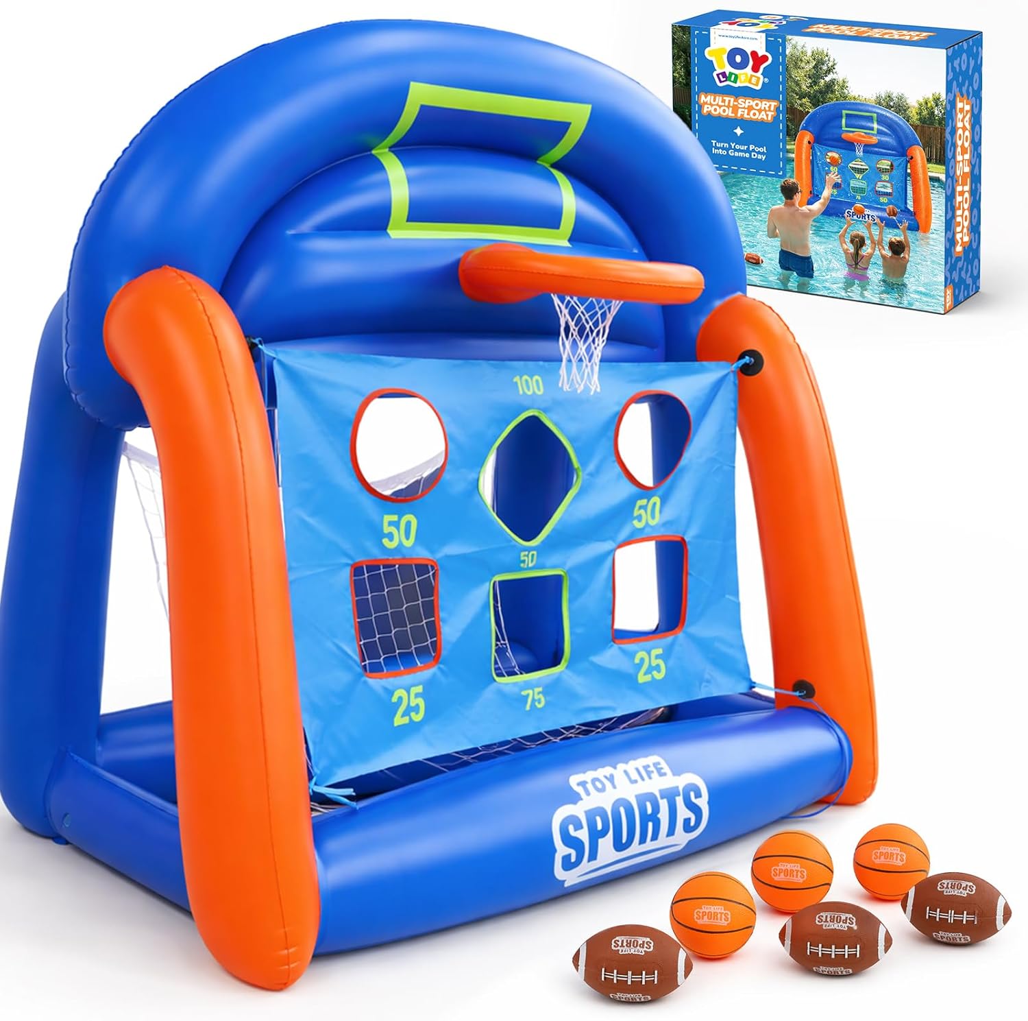 Multi-Sport Pool Games Inflata - Kids Toys Set 评论和价格