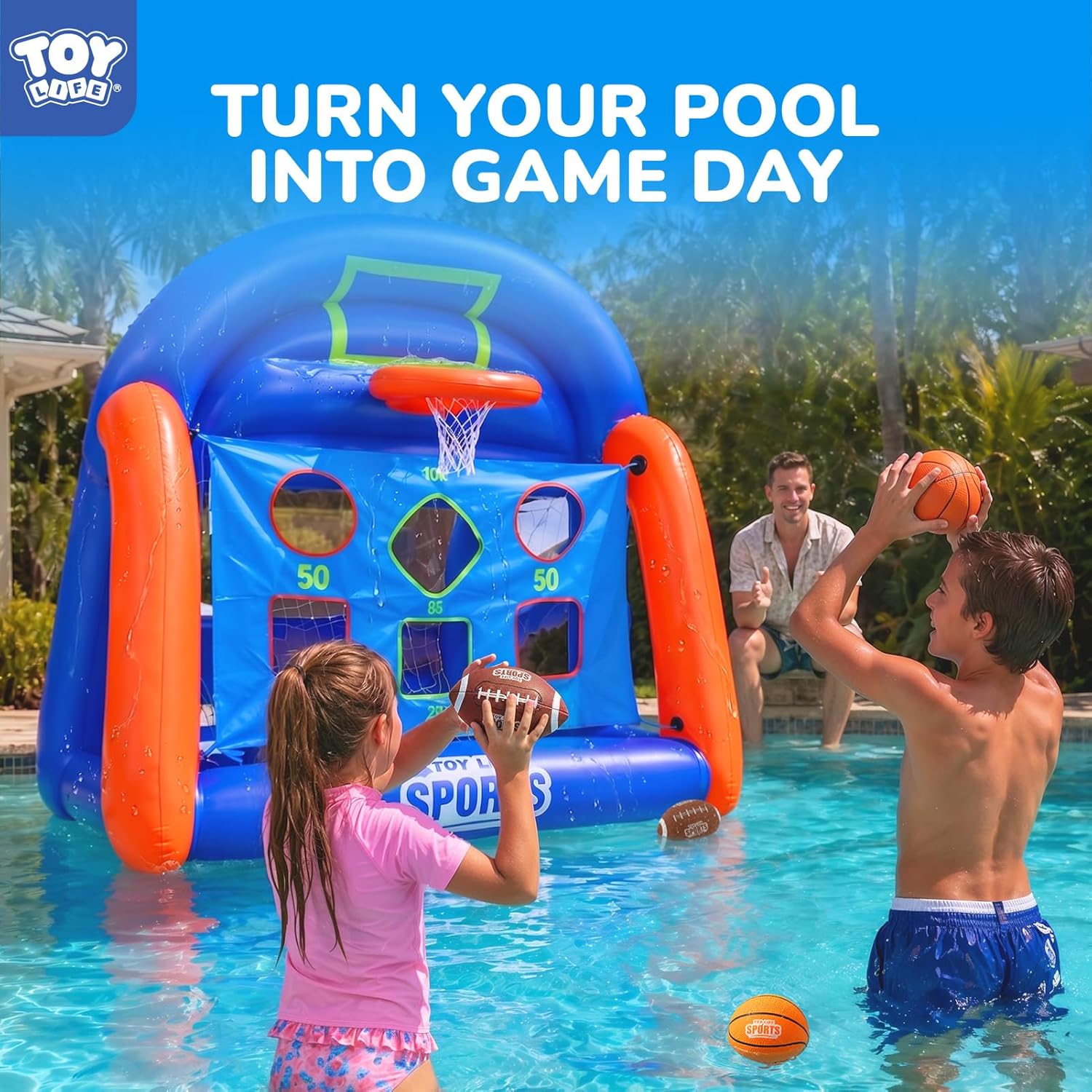 Multi-Sport Pool Games Inflata - Kids Toys Set 评论和价格