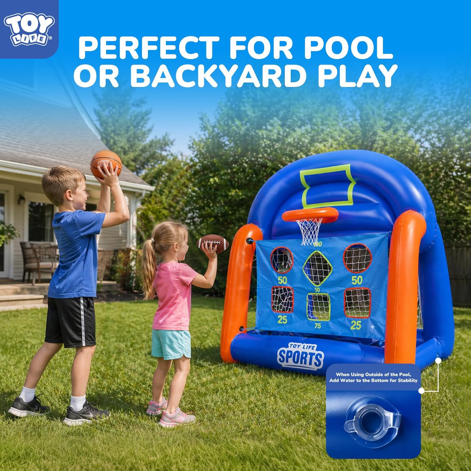Multi-Sport Pool Games Inflata - Kids Toys Set 评论和价格