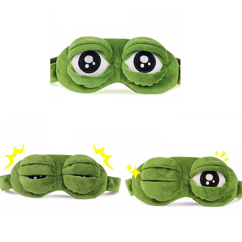 Frog shaped eye mask Party gam - Soft Plush Doll 评论和价格