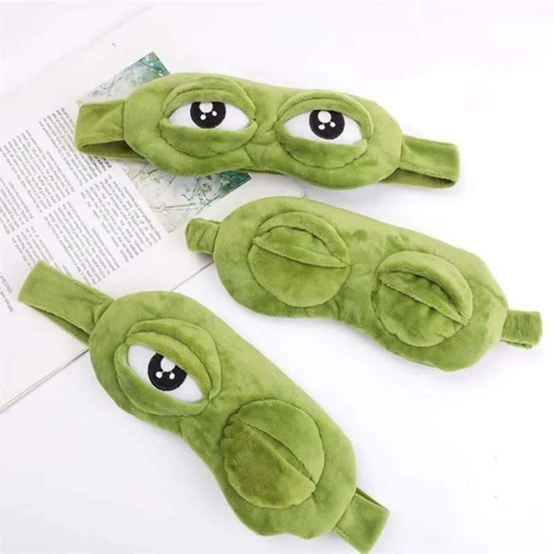 Frog shaped eye mask Party gam - Soft Plush Doll 评论和价格