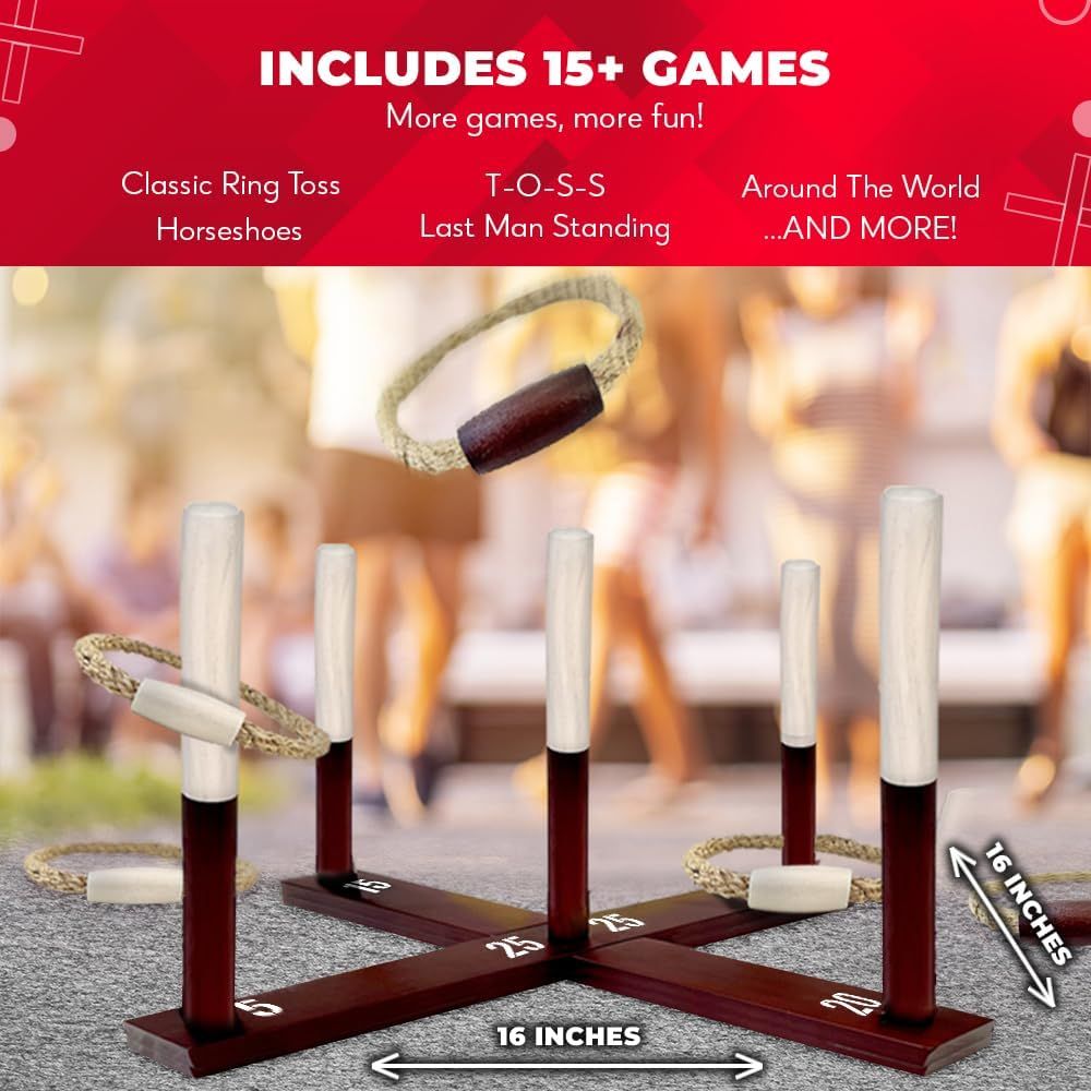 Ring Toss Game All Weather - E - Kids Yard Toys 评论和价格