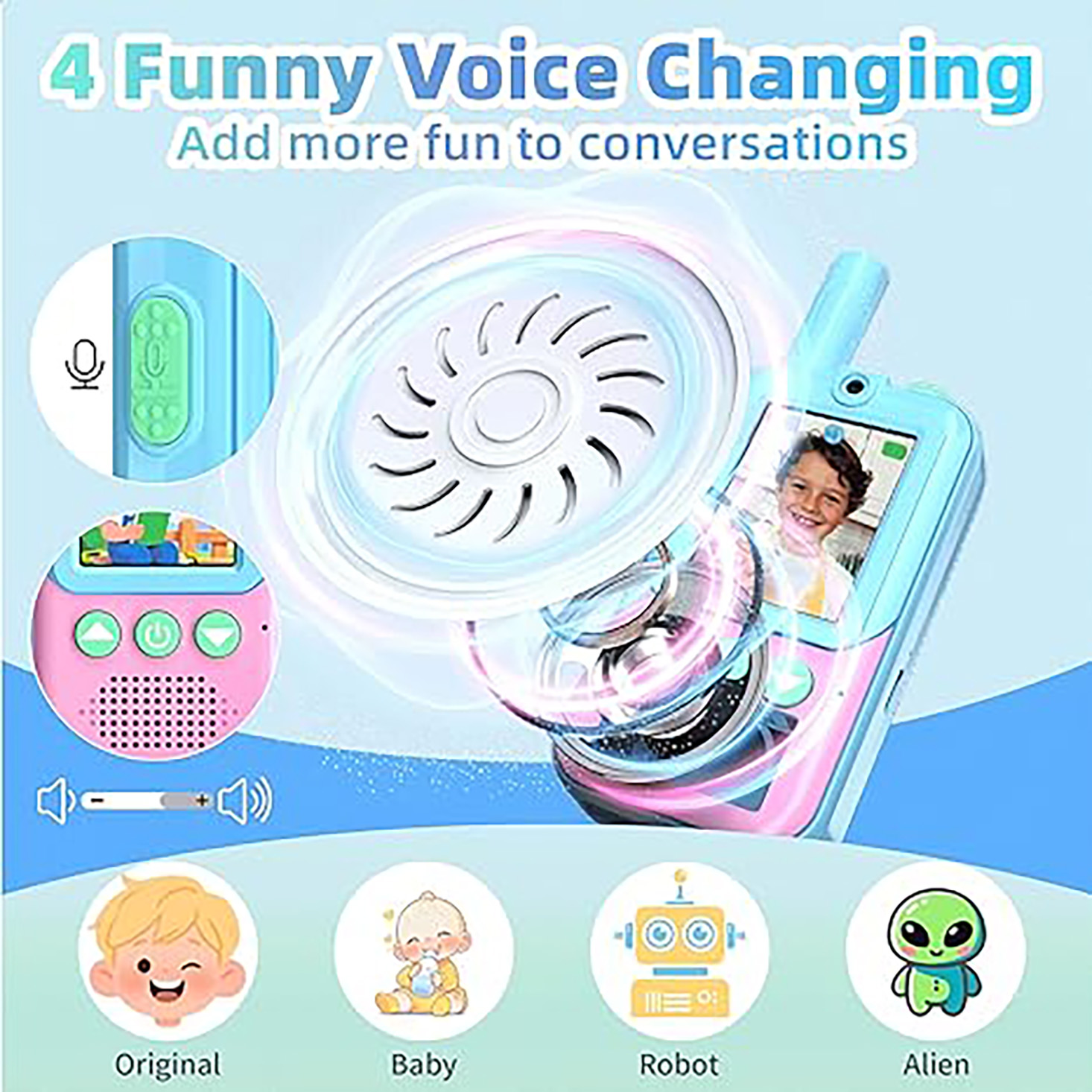 Rechargeable Kids Video Walkie - Toys For Kids Video 评论和价格