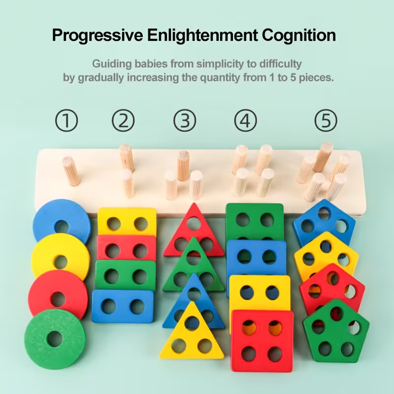 Montessori Wooden Games Baby T - Kids Toys 2 Year Old 评论和价格