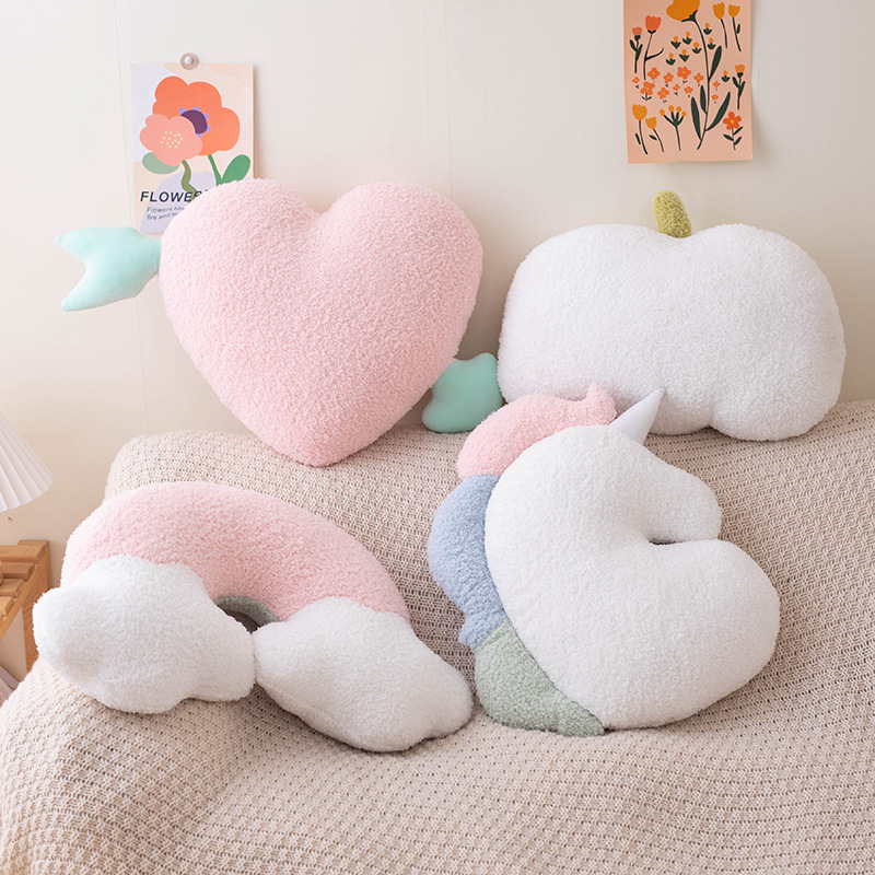 Soft Plush Rainbow Smile Pink  - Unicorn Stuffed Toy 评论和价格