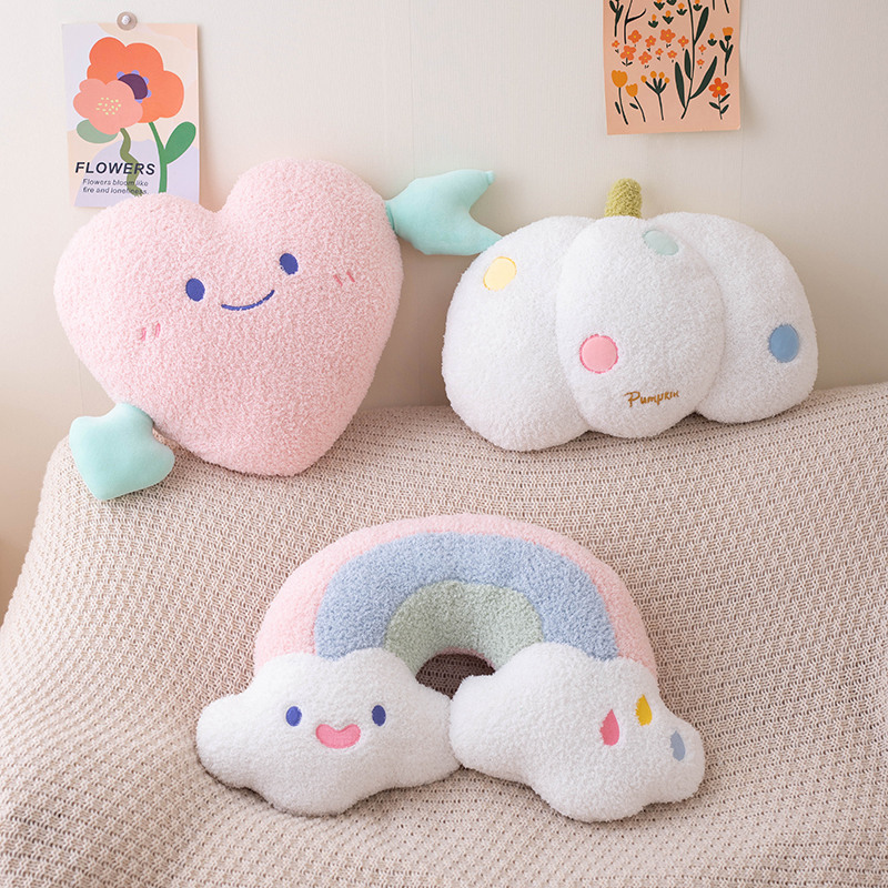 Soft Plush Rainbow Smile Pink  - Unicorn Stuffed Toy 评论和价格