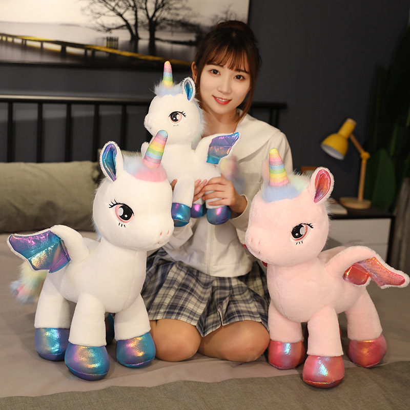 Rainbow Pegasus Unicorn Plush  - Unicorn Stuffed Toy 评论和价格