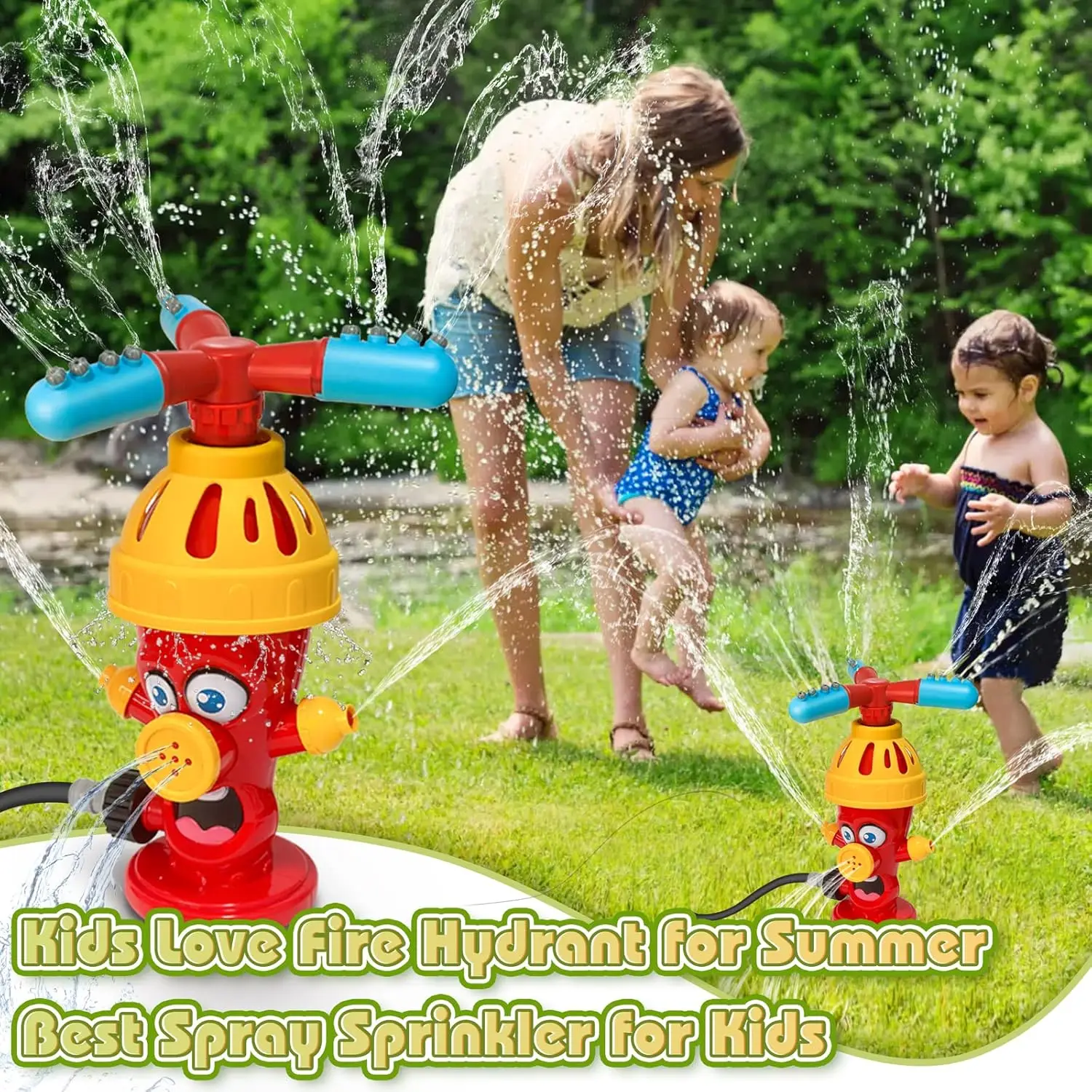 Water Spray Toy Hydrant Sprink - Kids Yard Toys 评论和价格