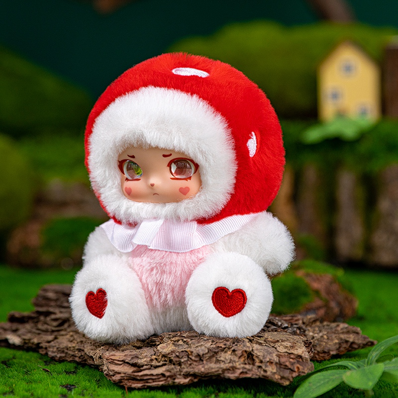 14cm Mushroom Girl Vinyl Plush - Soft Plush Doll 评论和价格