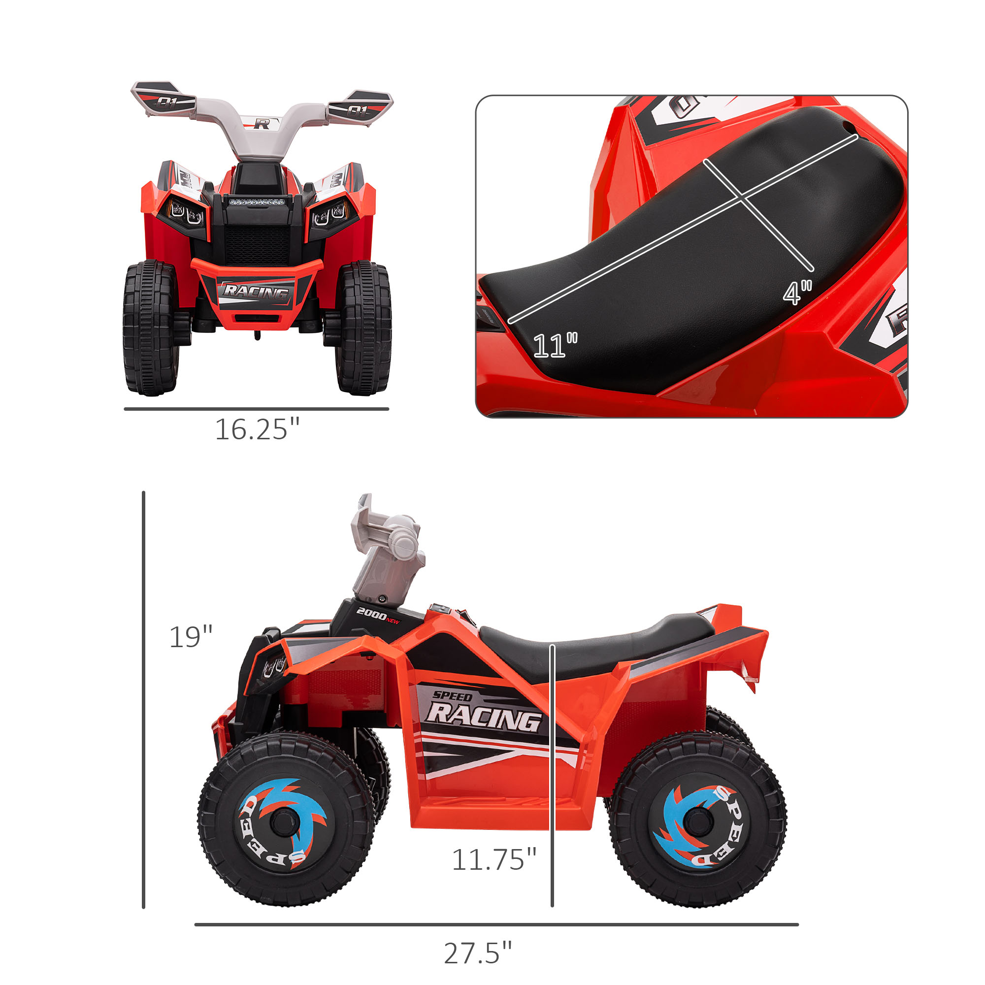 Car 6V with Kids Durable Desig - Kids Yard Toys 评论和价格