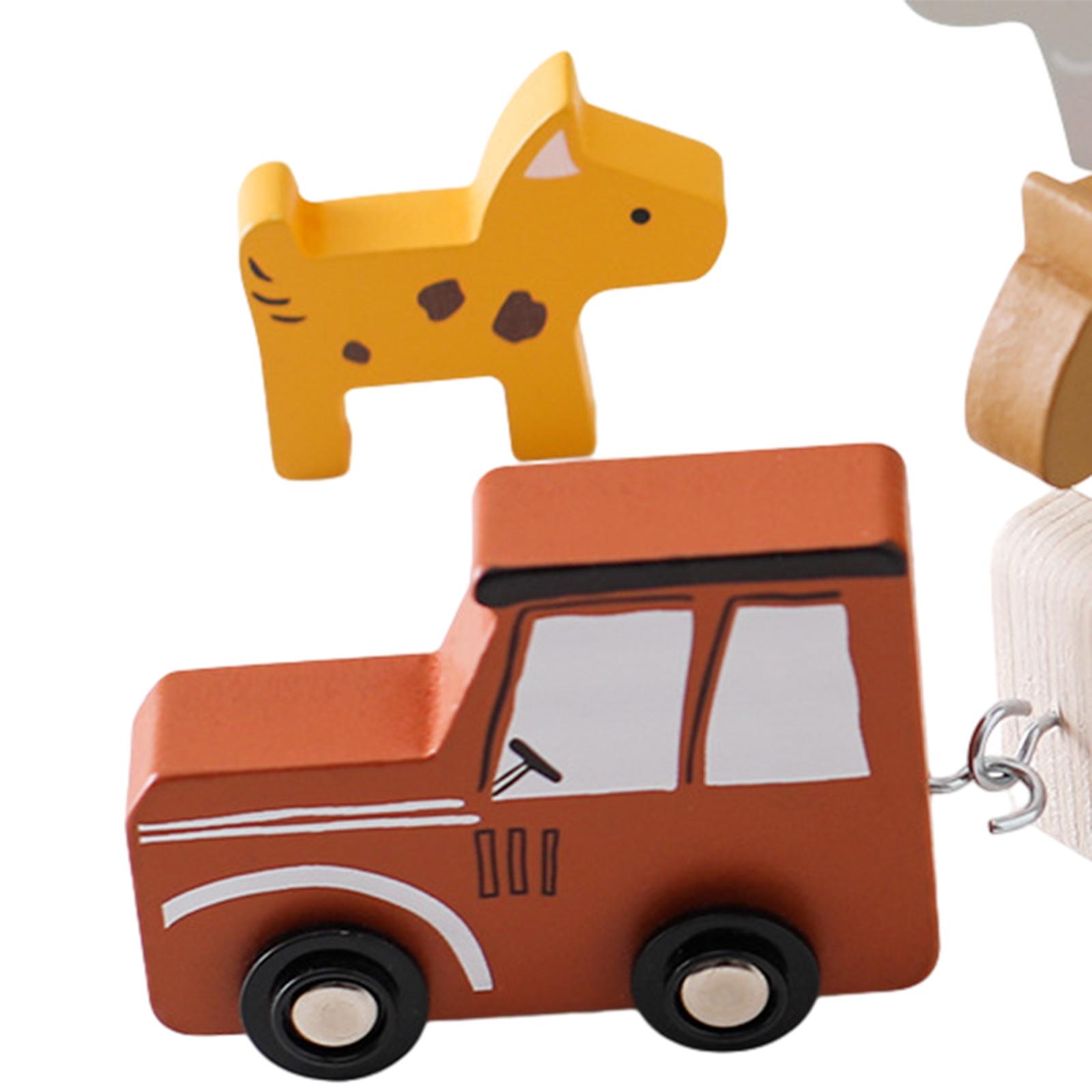Animal Wooden Train Toy Stacki - Kids Toys 2 Year Old 评论和价格
