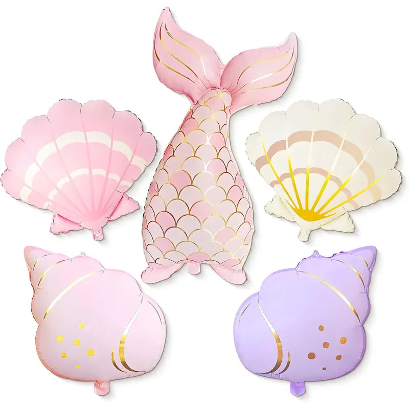 5PCS Mermaid Birthday Decor Se - Water Balloon Set 评论和价格