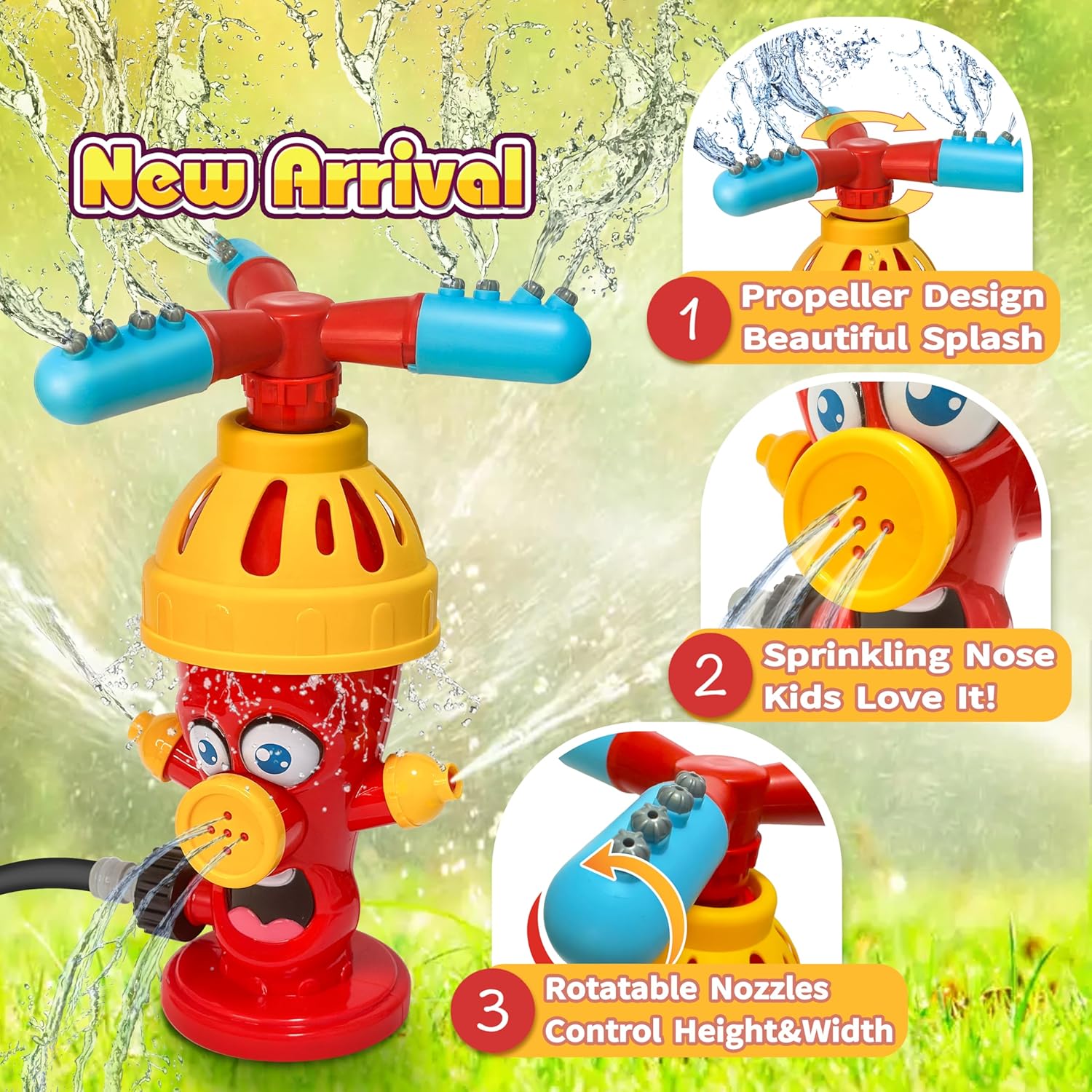 Hydrant Sprinkle Water Spray T - Kids Yard Toys 评论和价格