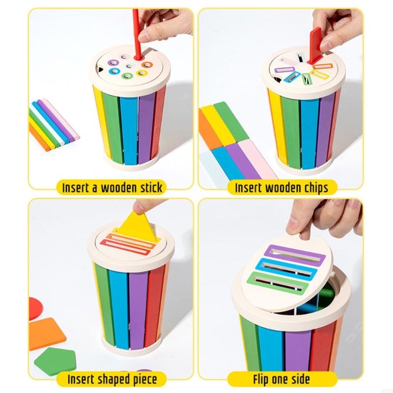 Educational Wooden Sorter Toy  - Kids Toys 2 Year Old 评论和价格