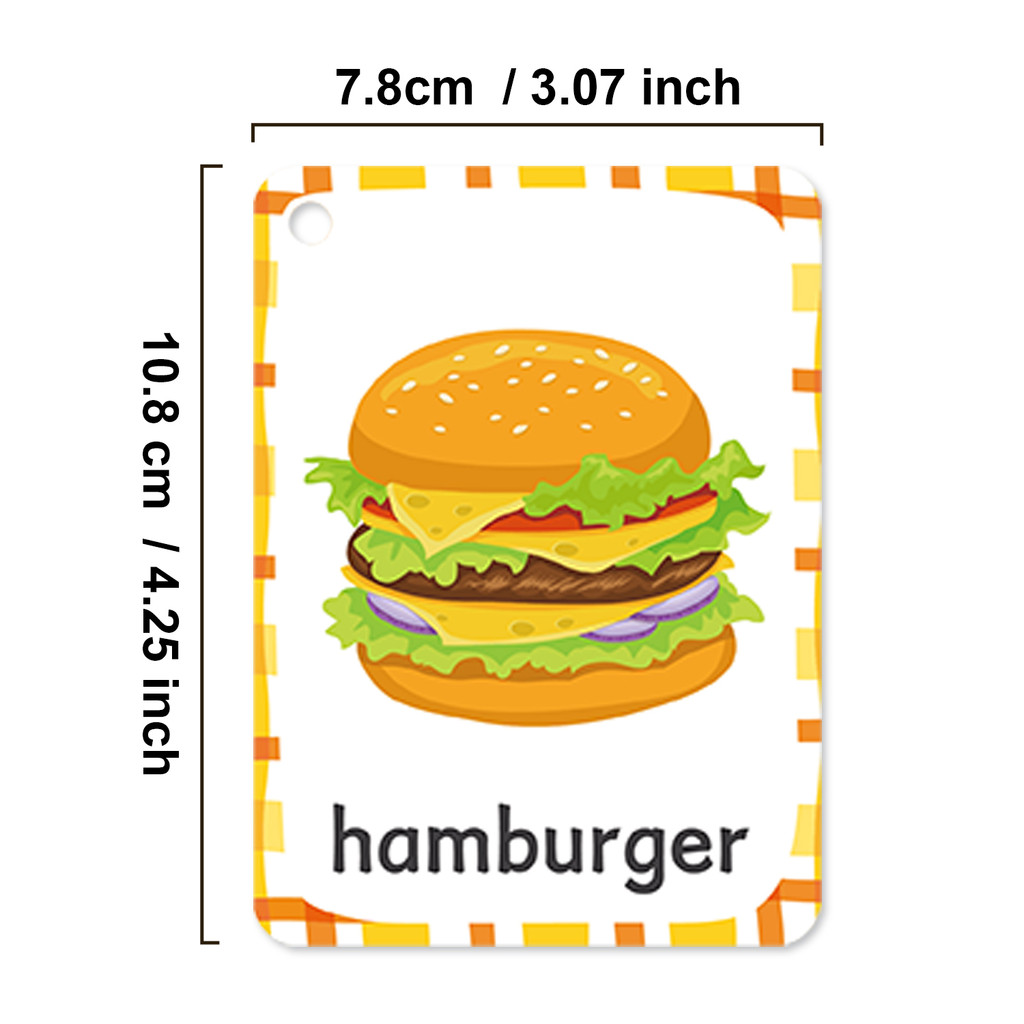 Delicious Food Vocabulary Engl - Educational Flash Card 评论和价格