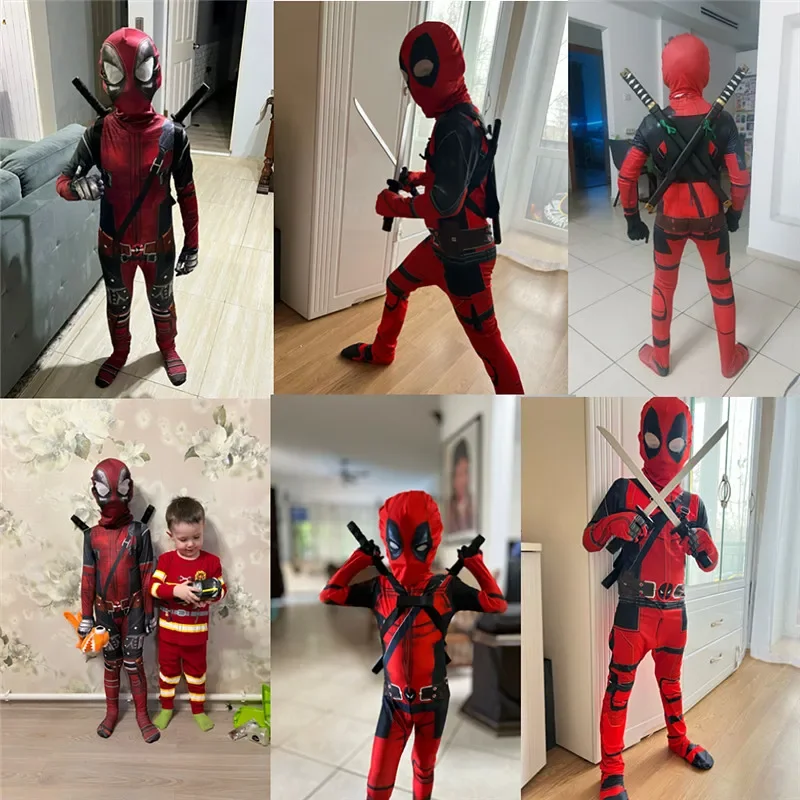 3-12Y Kids Deadpool Costume wi - Kids Toys Set 评论和价格