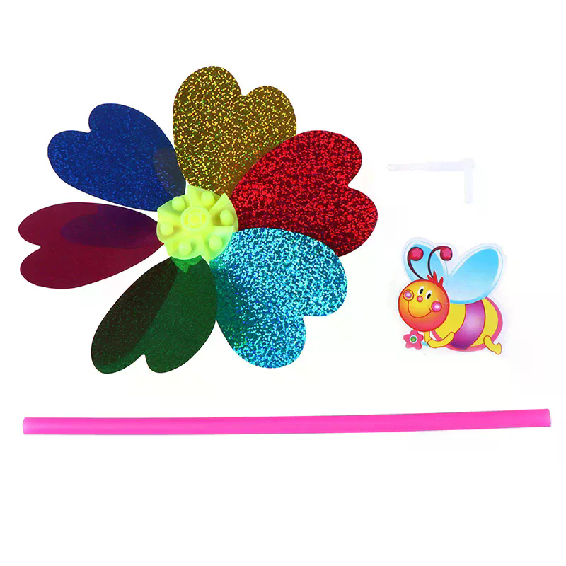 Colorful Sequins Windmill Wind - Kids Yard Toys 评论和价格