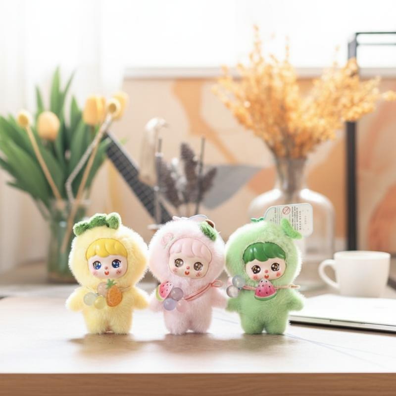 Cute Fruit Plush Doll Keychain - Soft Plush Doll 评论和价格