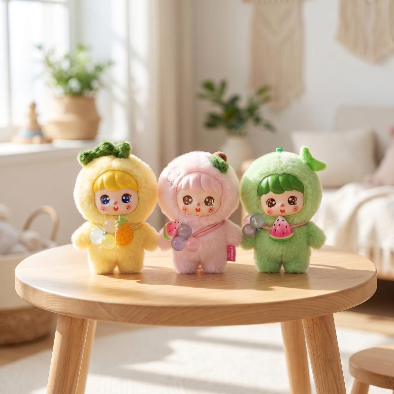 Cute Fruit Plush Doll Keychain - Soft Plush Doll 评论和价格