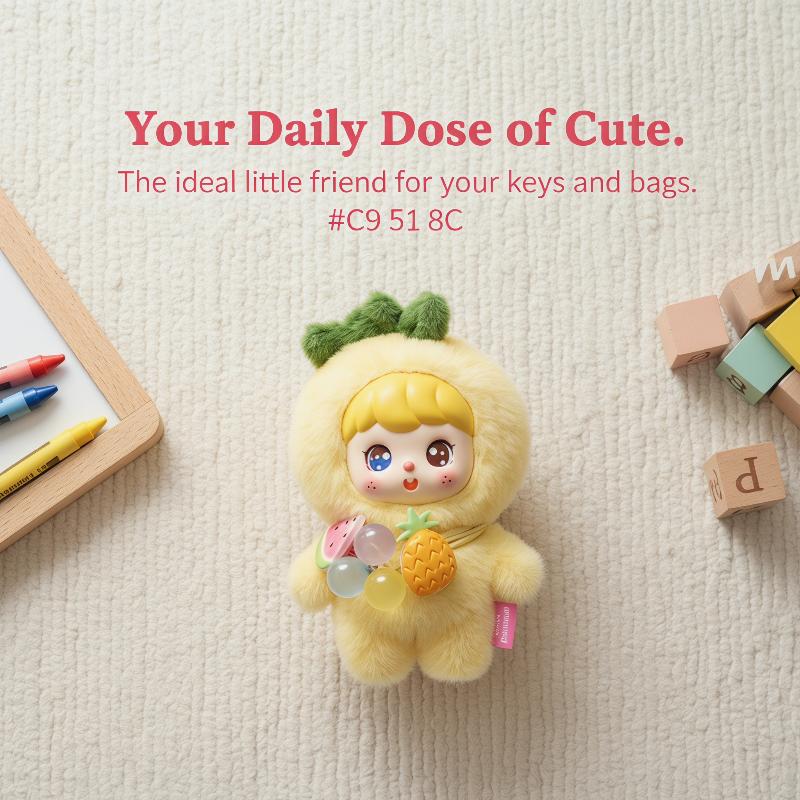 Cute Fruit Plush Doll Keychain - Soft Plush Doll 评论和价格