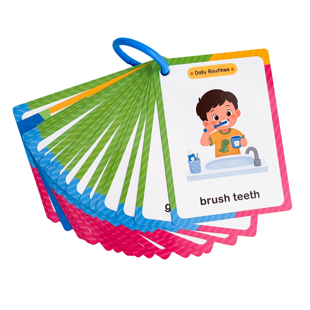 38 Words Daily Routines Learni - Educational Flash Card 评论和价格