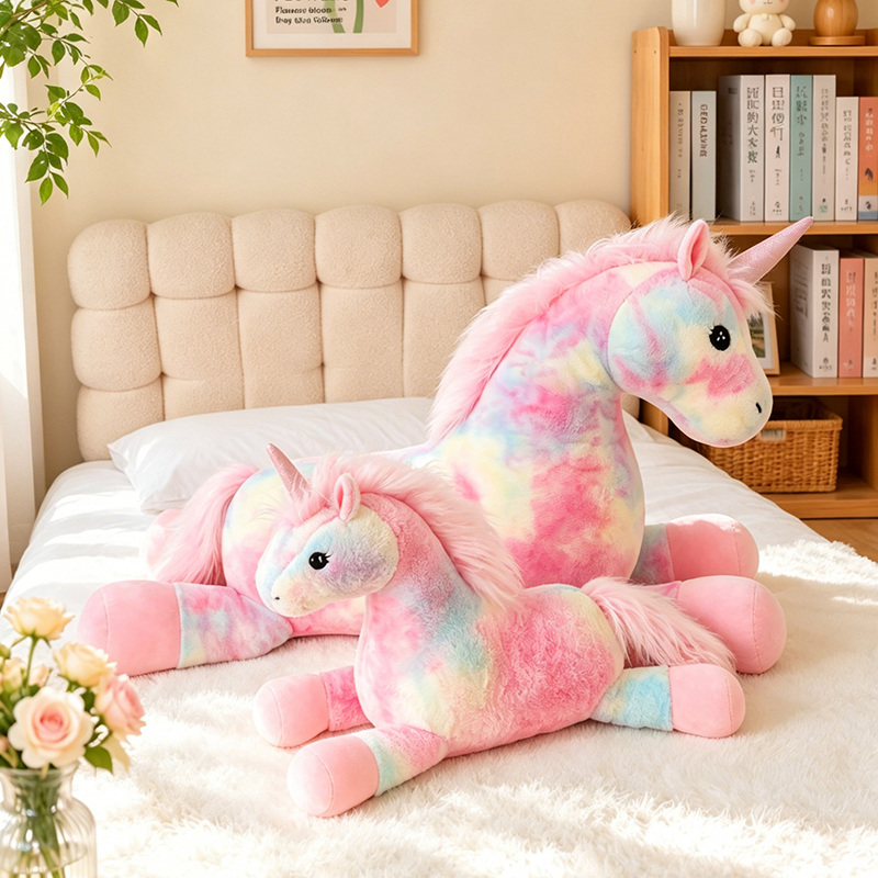 70cm Cute Beautiful Rainbow Un - Unicorn Stuffed Toy 评论和价格