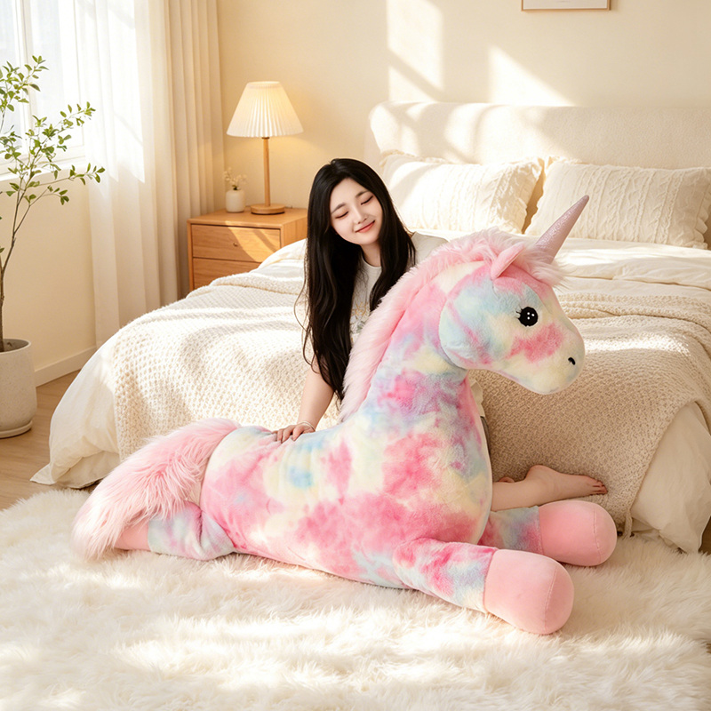 70cm Cute Beautiful Rainbow Un - Unicorn Stuffed Toy 评论和价格